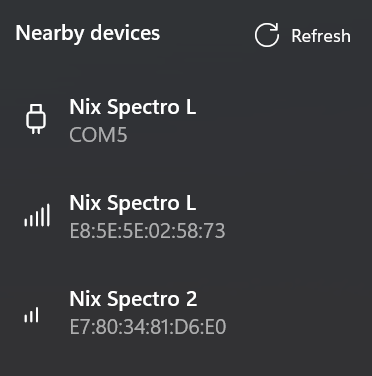 WinUI3 Devices List Example